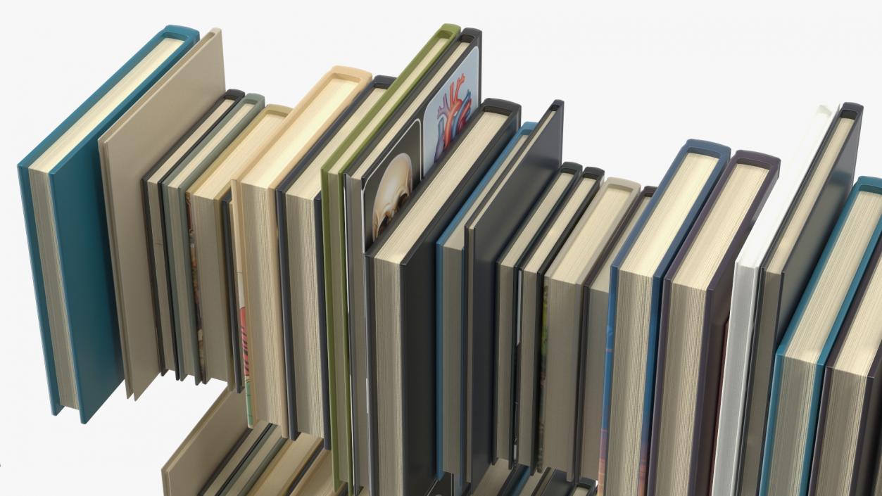 3D model Large Bookshelf