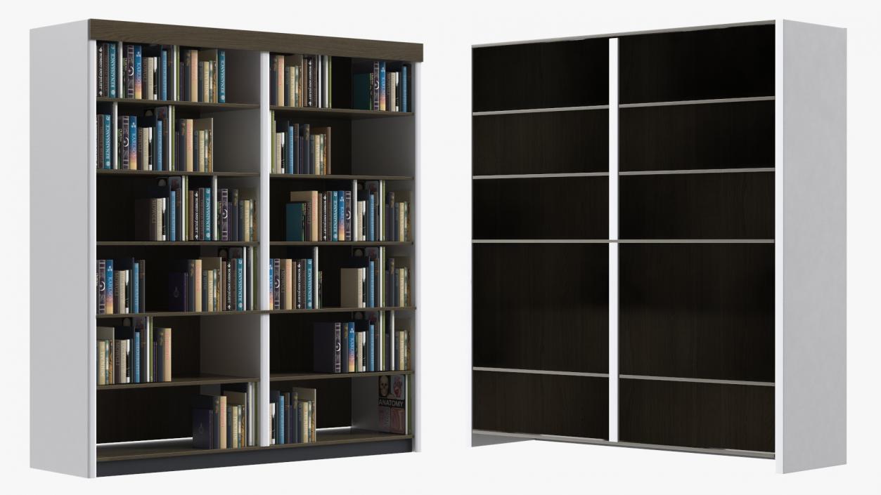 3D model Large Bookshelf