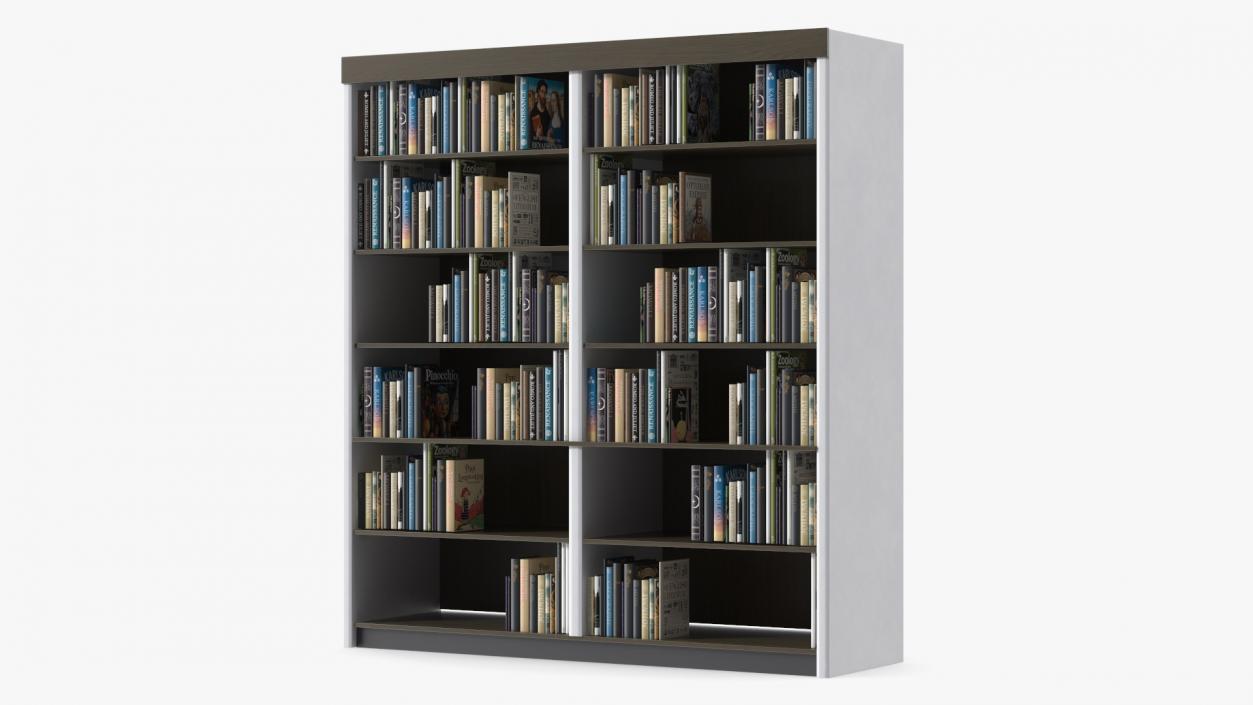 3D model Large Bookshelf