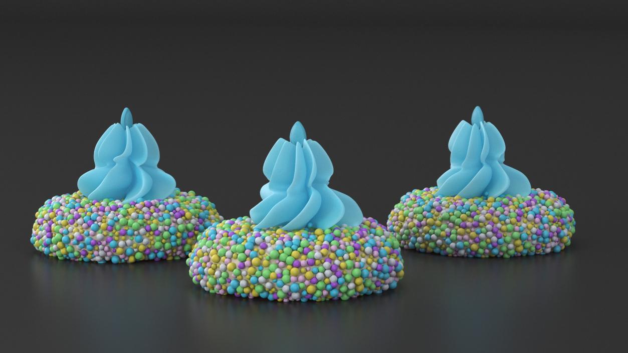 3D Cream Peaks