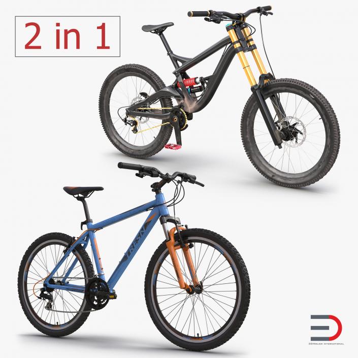 3D model Mountain Bikes Collection