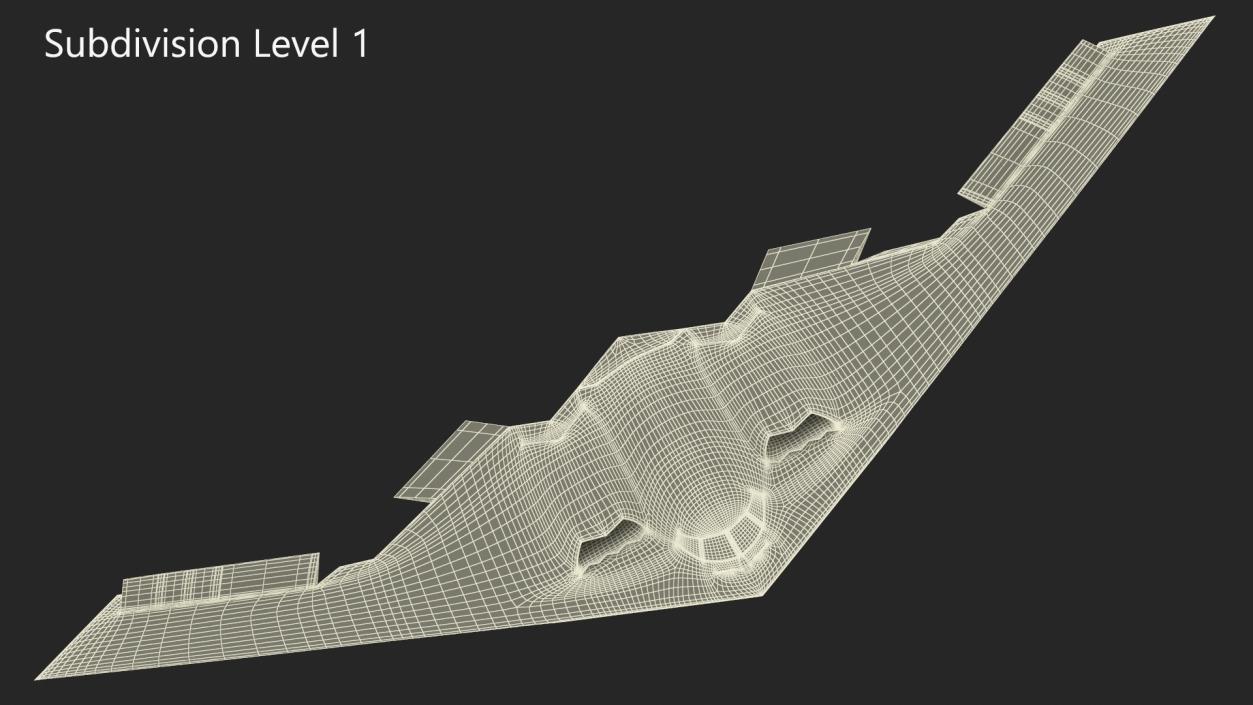 3D model Long-Range Penetration Bomber Aircraft Rigged