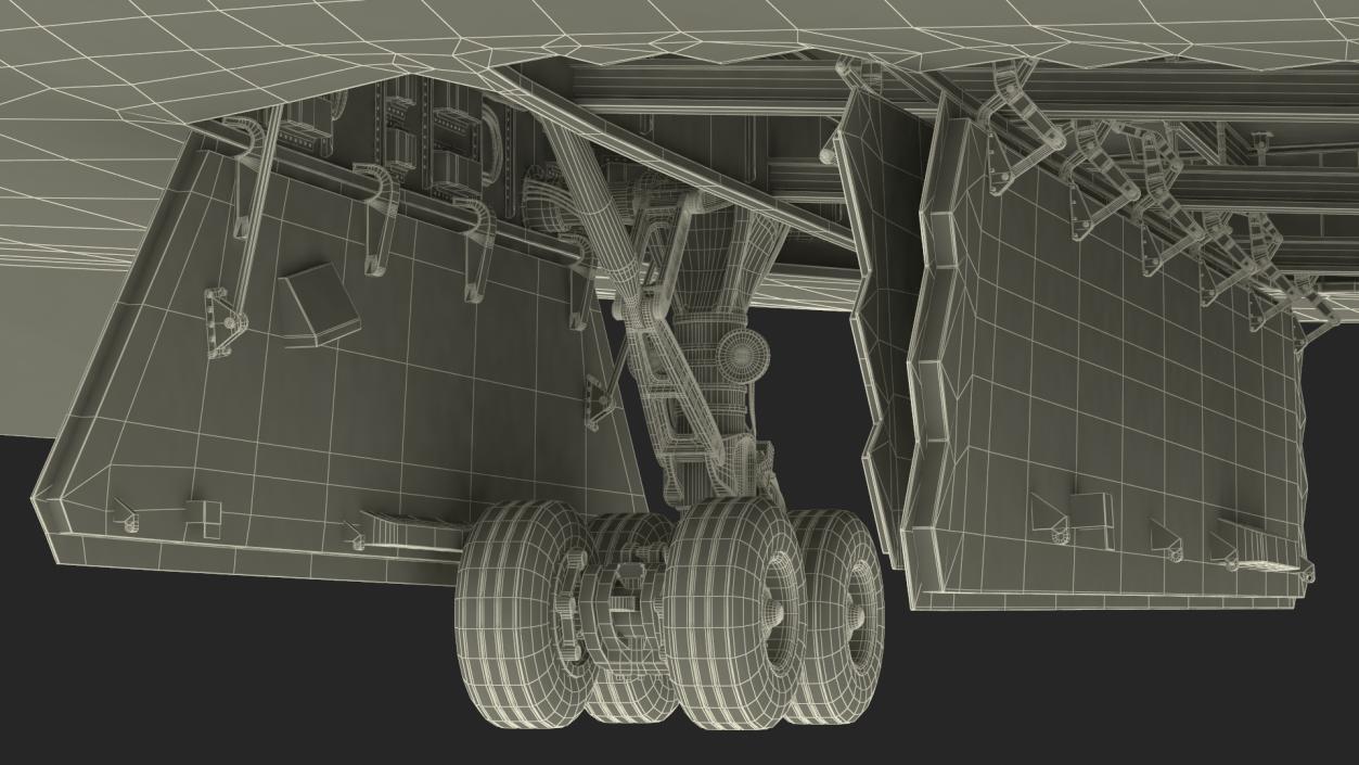 3D model Long-Range Penetration Bomber Aircraft Rigged