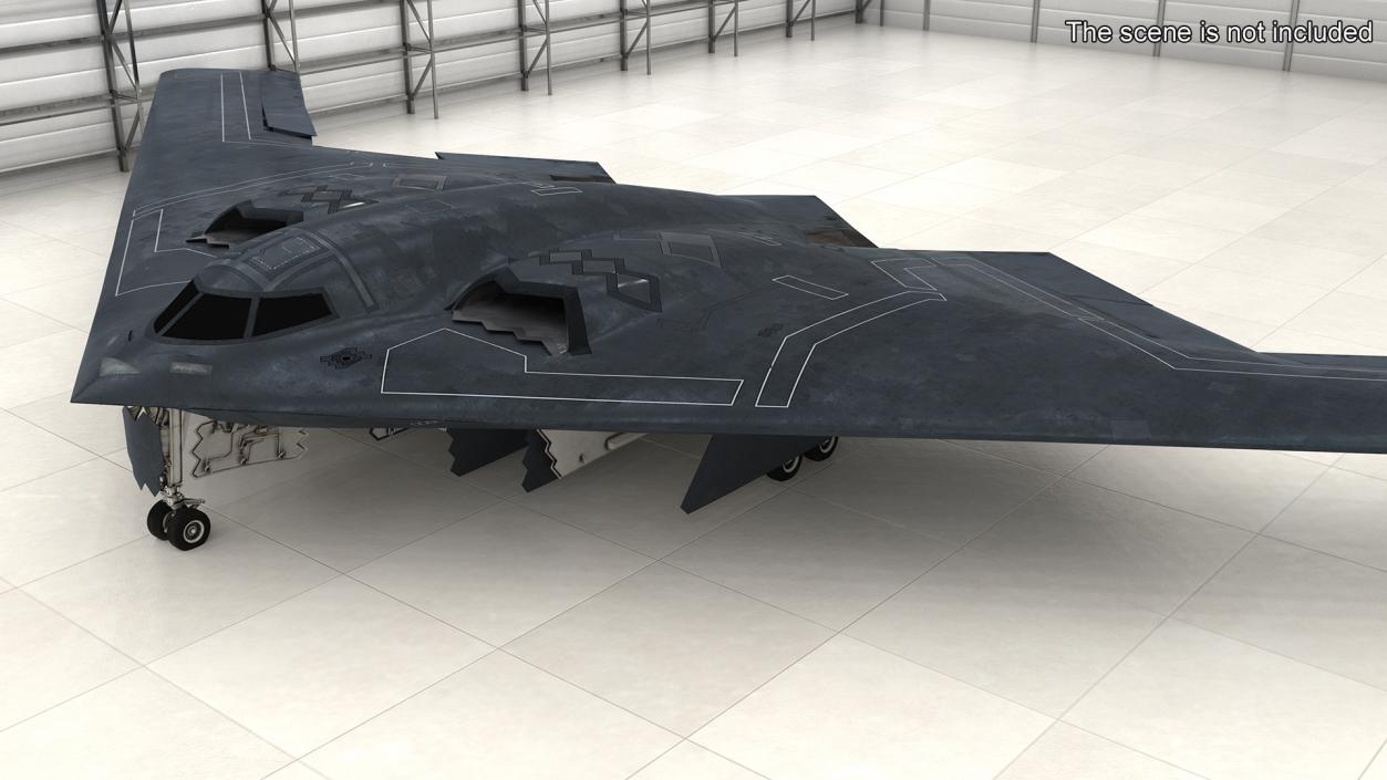 3D model Long-Range Penetration Bomber Aircraft Rigged