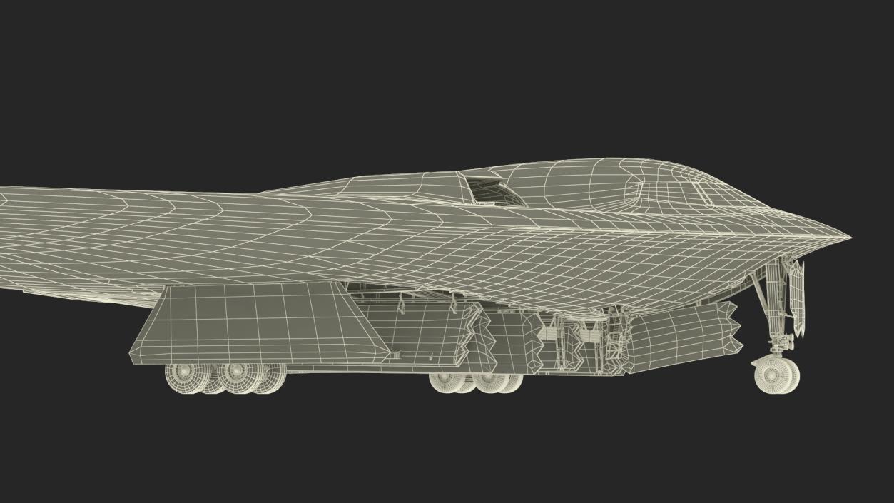 3D model Long-Range Penetration Bomber Aircraft Rigged