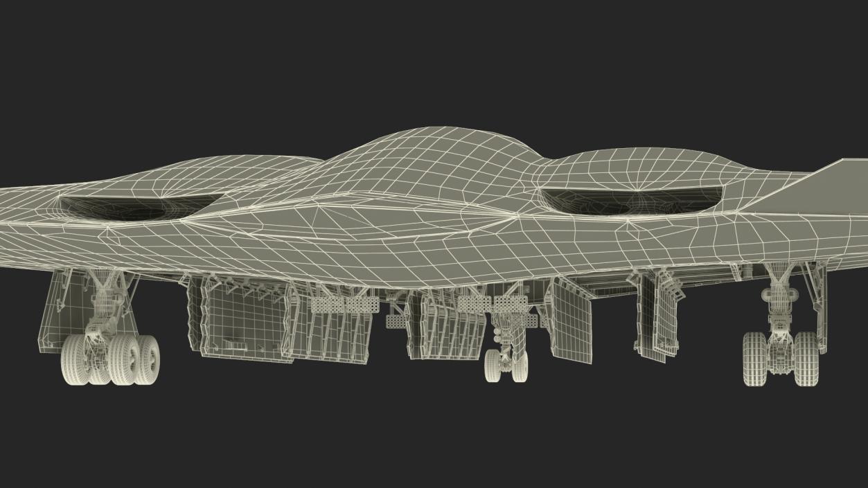 3D model Long-Range Penetration Bomber Aircraft Rigged