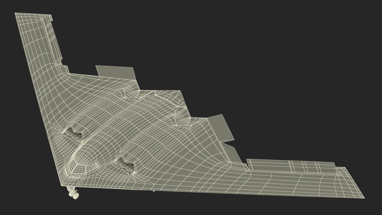 3D model Long-Range Penetration Bomber Aircraft Rigged