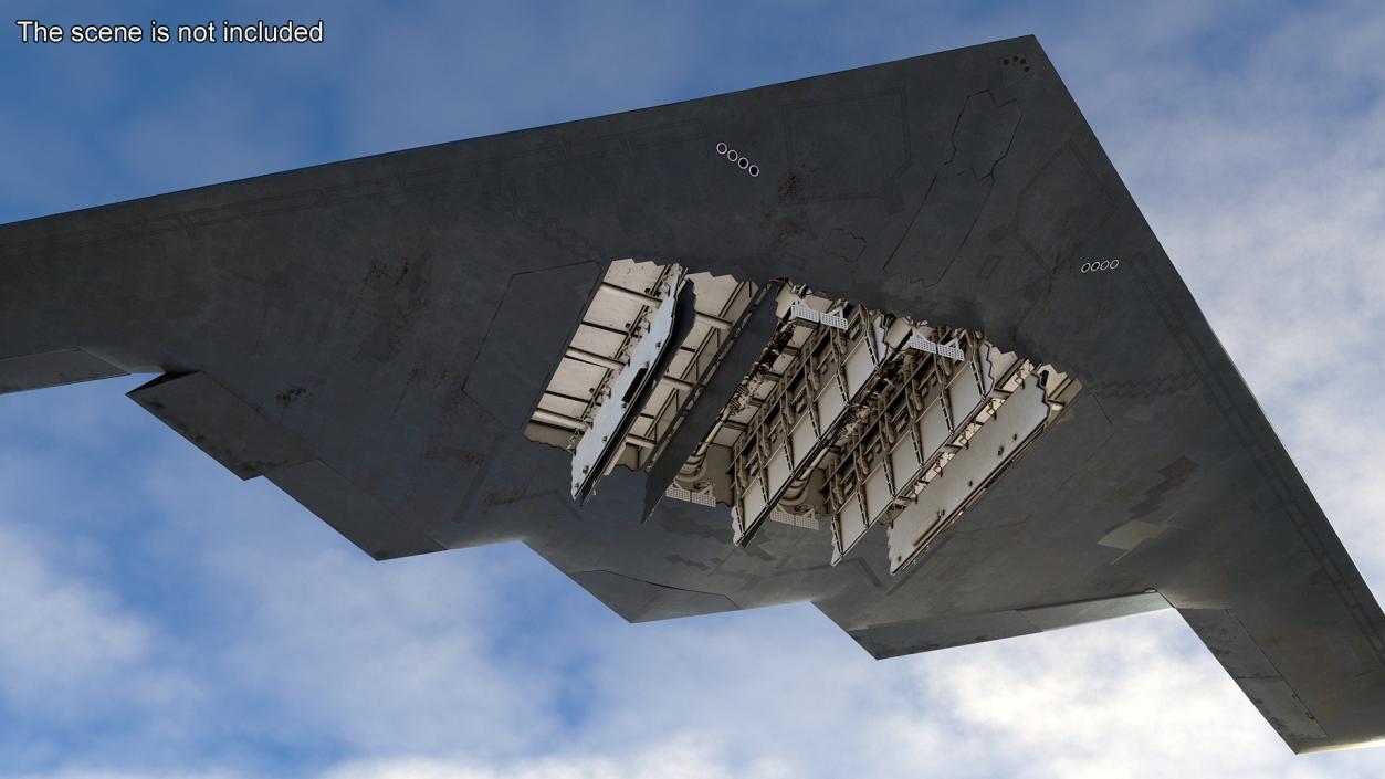 3D model Long-Range Penetration Bomber Aircraft Rigged