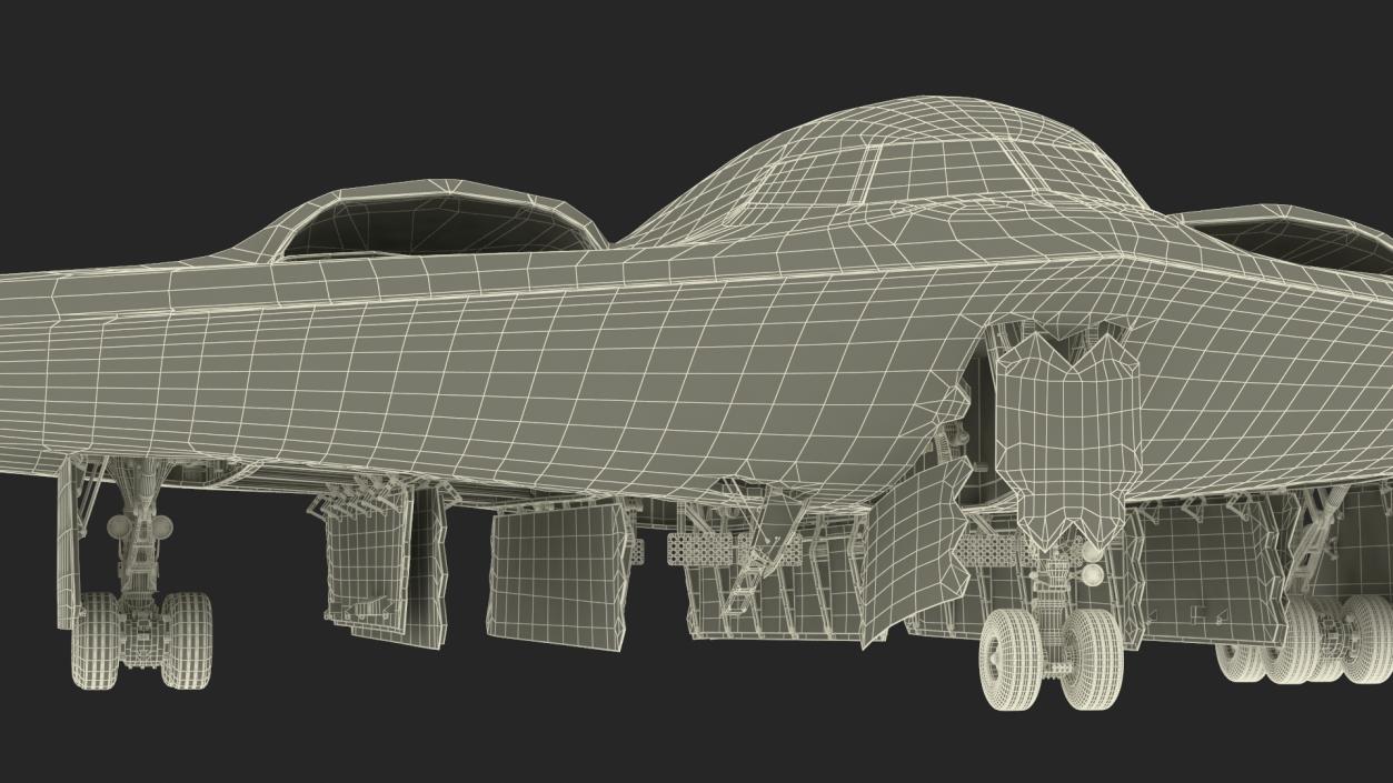 3D model Long-Range Penetration Bomber Aircraft Rigged