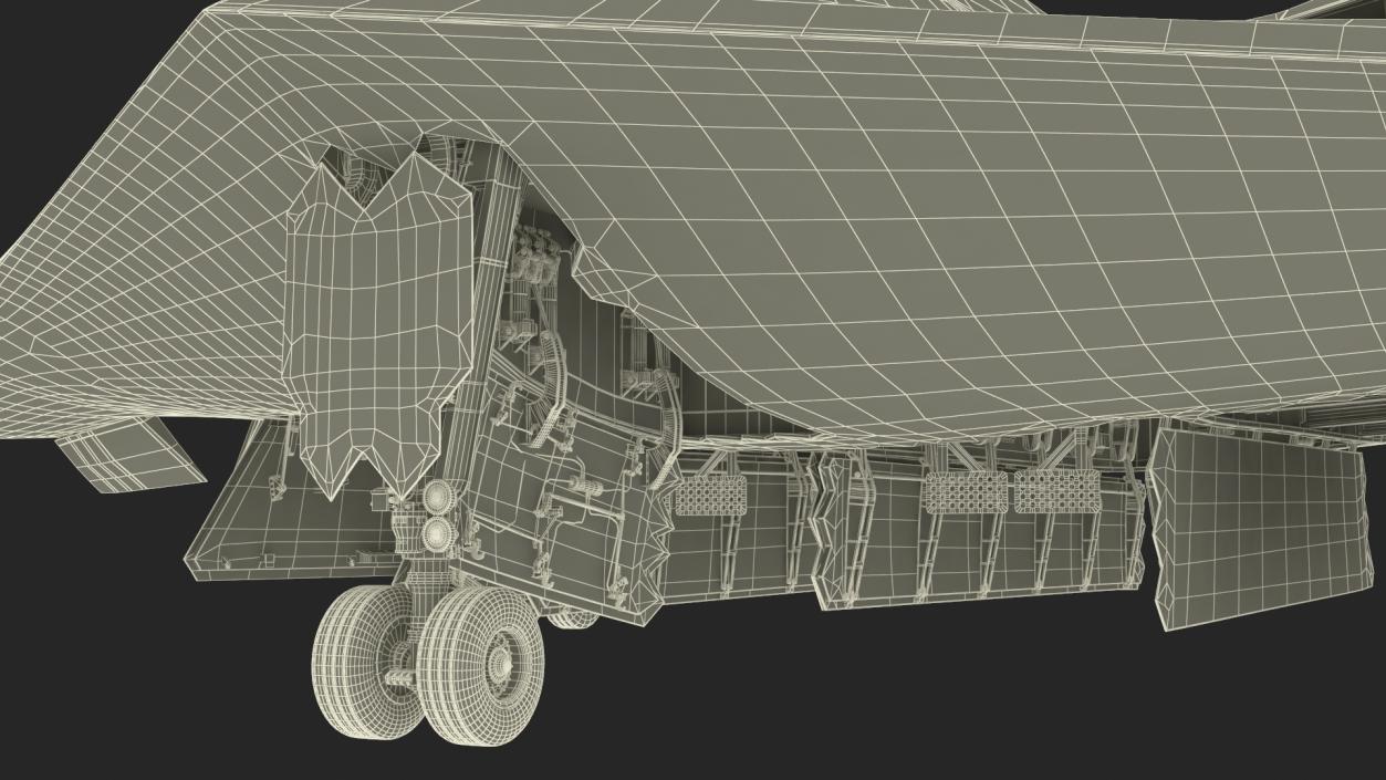 3D model Long-Range Penetration Bomber Aircraft Rigged