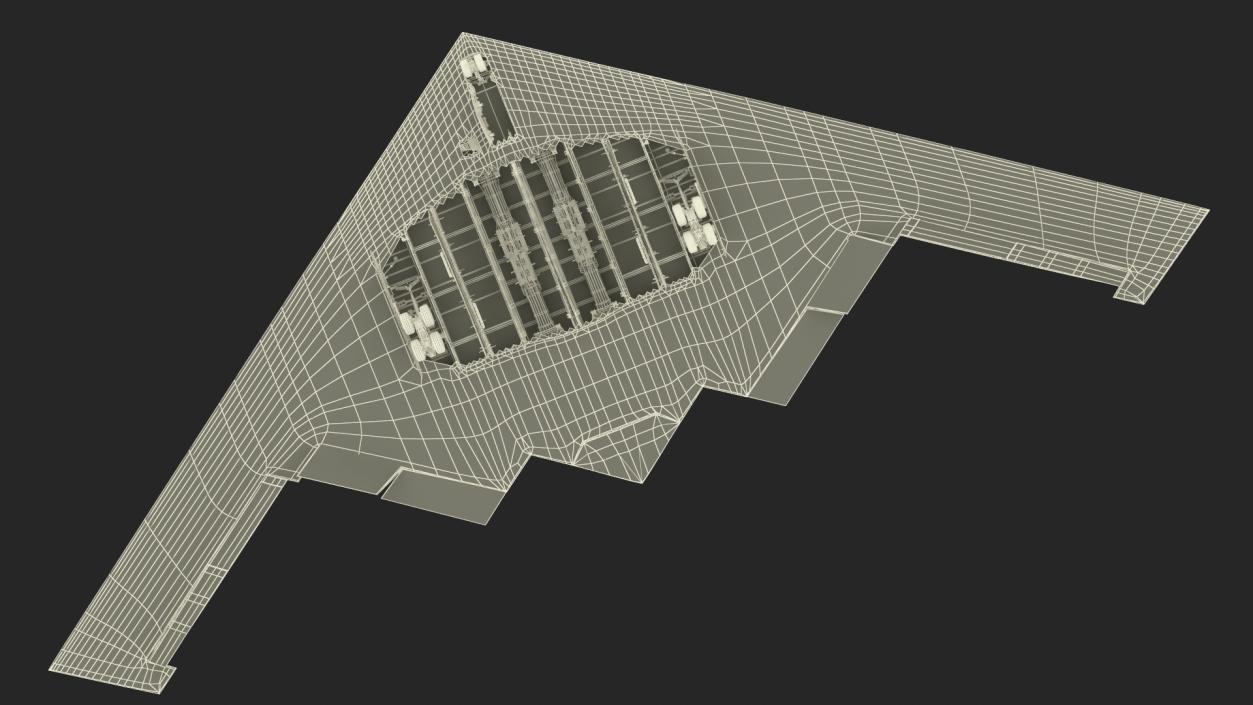 3D model Long-Range Penetration Bomber Aircraft Rigged