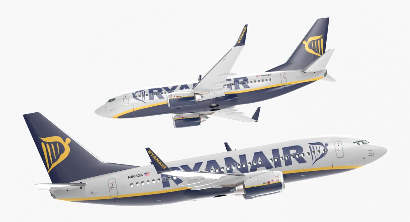 Boeing 737-700 Ryanair 3D