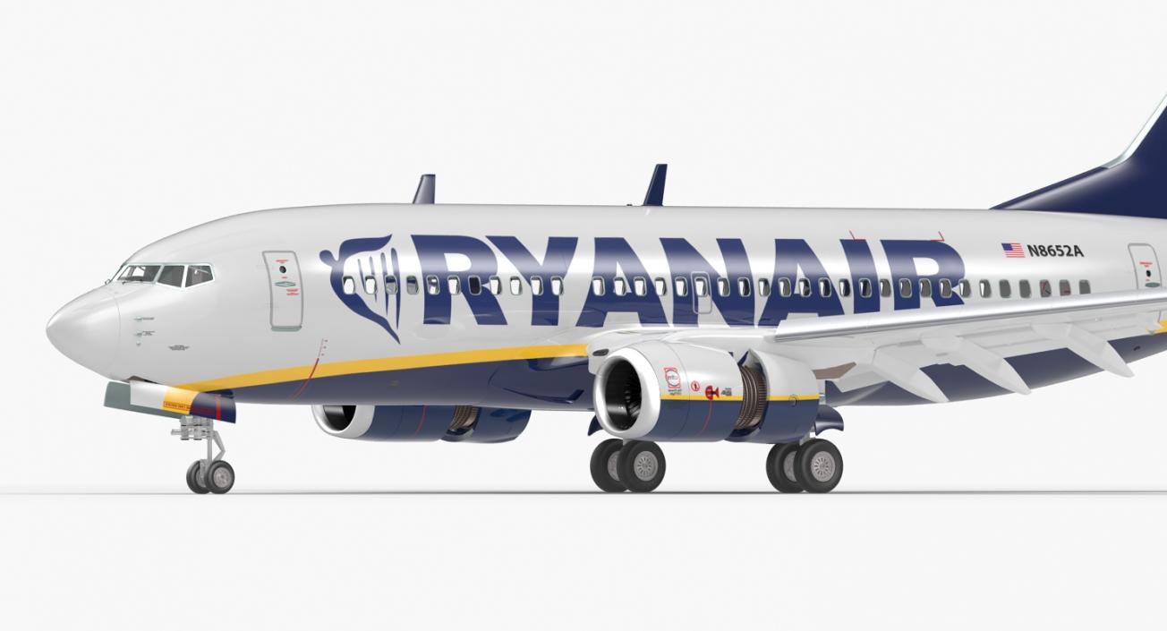 Boeing 737-700 Ryanair 3D