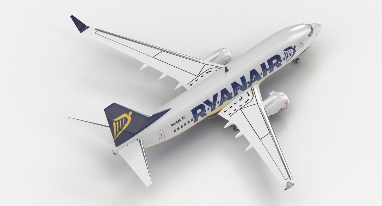 Boeing 737-700 Ryanair 3D