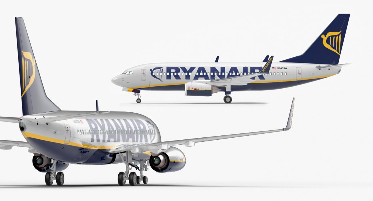 Boeing 737-700 Ryanair 3D