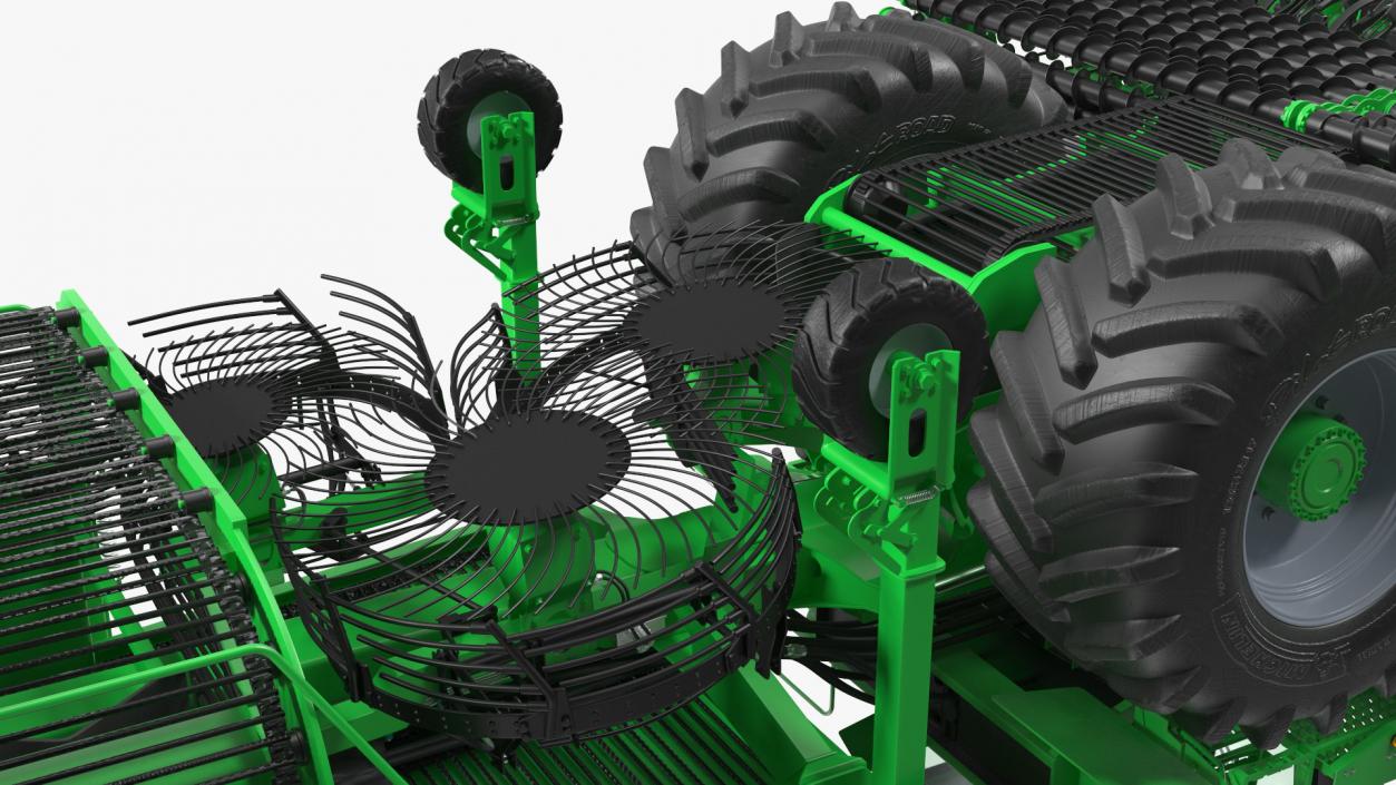 Beet Harvesting Machine Green 3D model