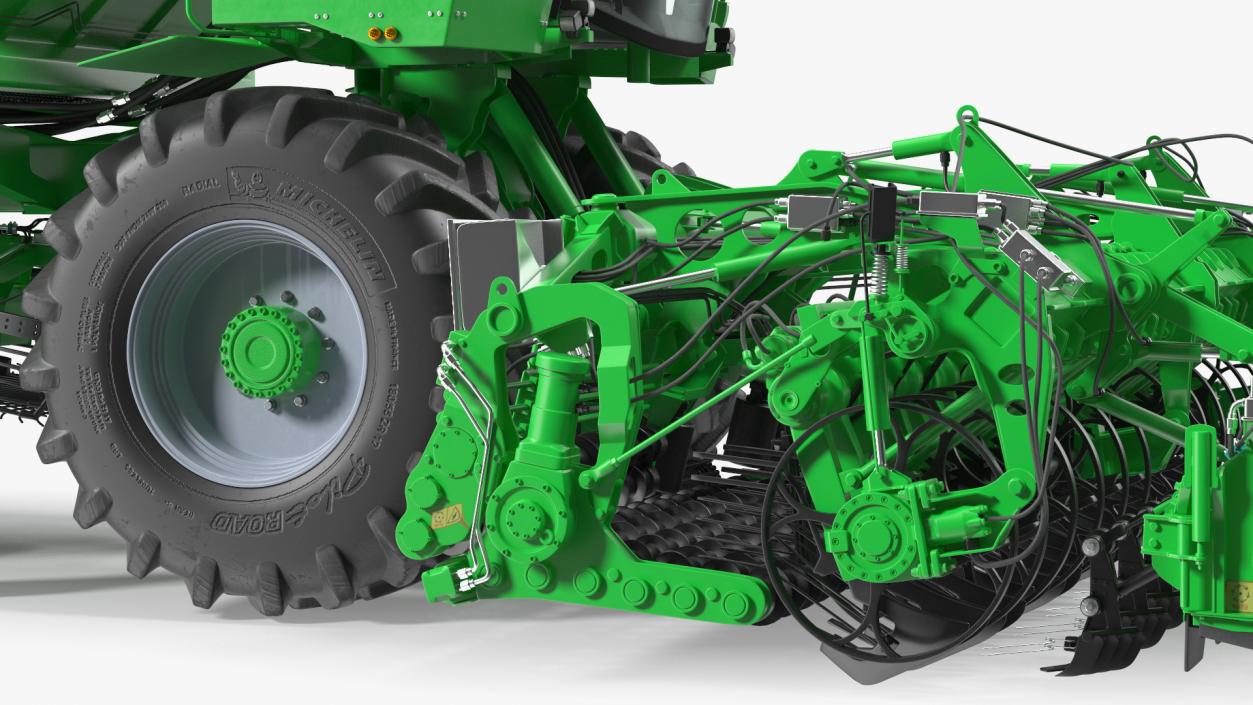 Beet Harvesting Machine Green 3D model