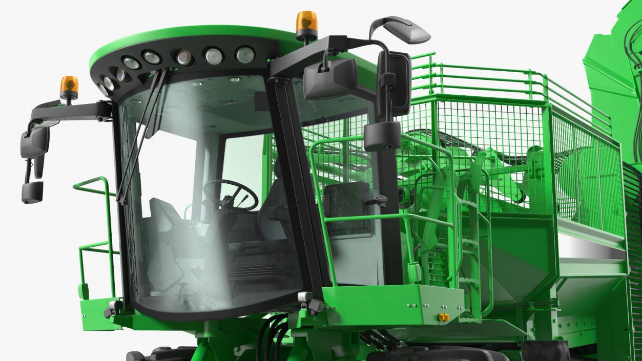 Beet Harvesting Machine Green 3D model