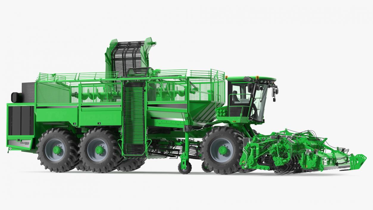 Beet Harvesting Machine Green 3D model