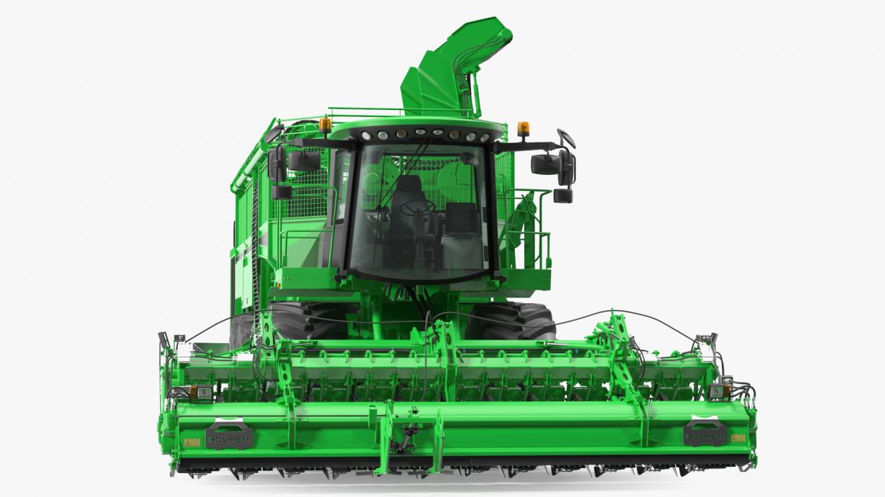 Beet Harvesting Machine Green 3D model