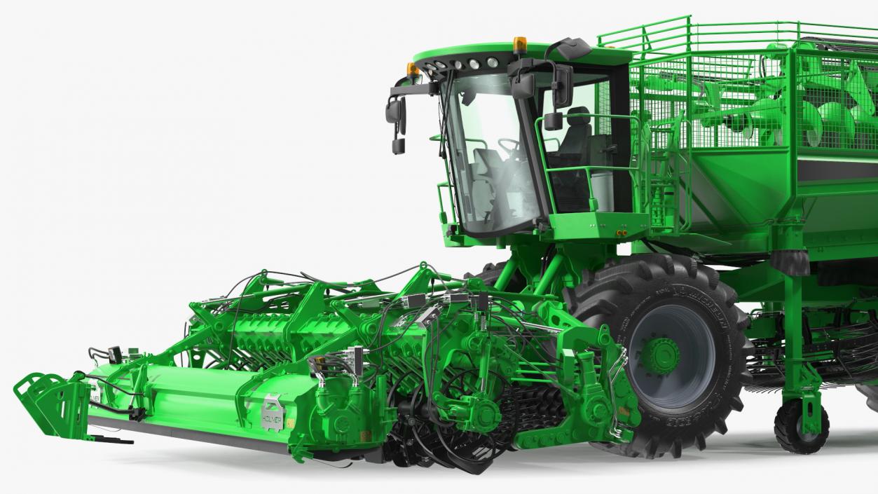 Beet Harvesting Machine Green 3D model