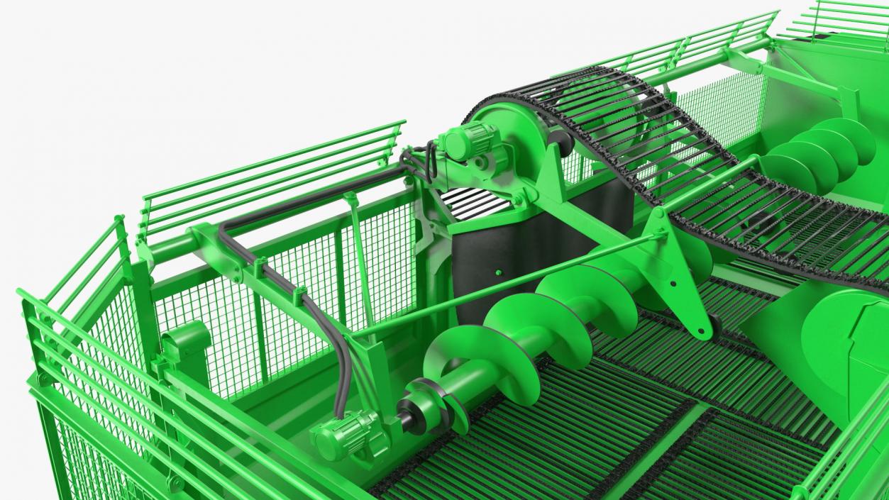 Beet Harvesting Machine Green 3D model