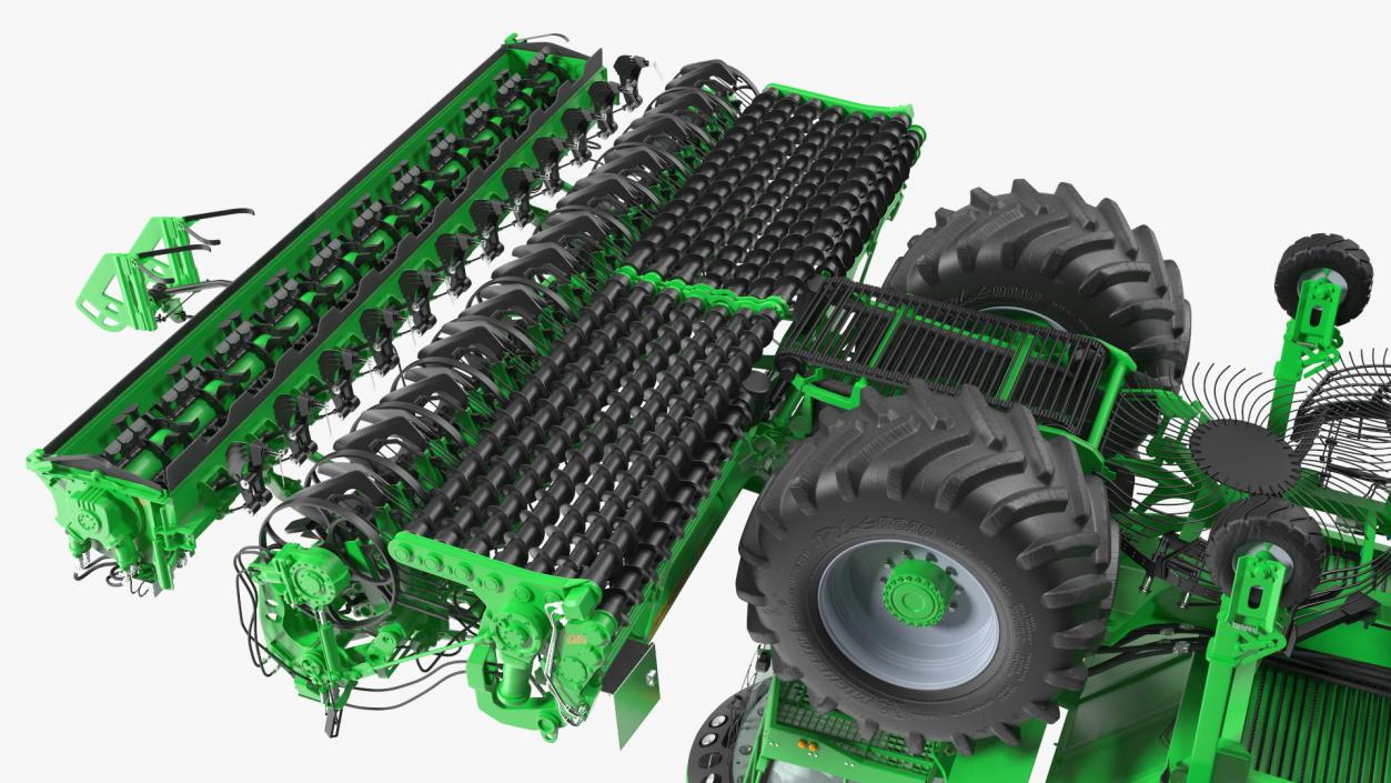 Beet Harvesting Machine Green 3D model