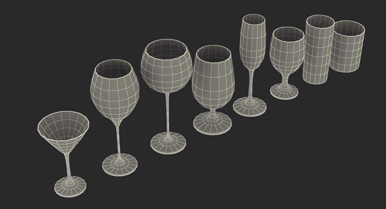 Cocktail Glasses 3D Models Collection 2 3D model