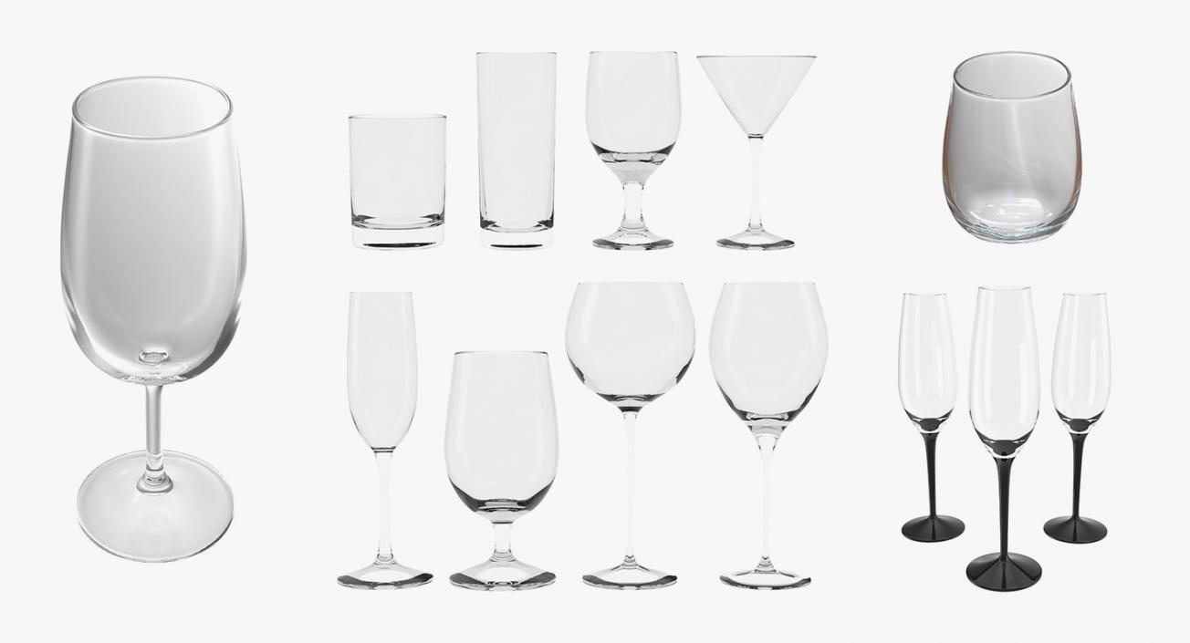 Cocktail Glasses 3D Models Collection 2 3D model