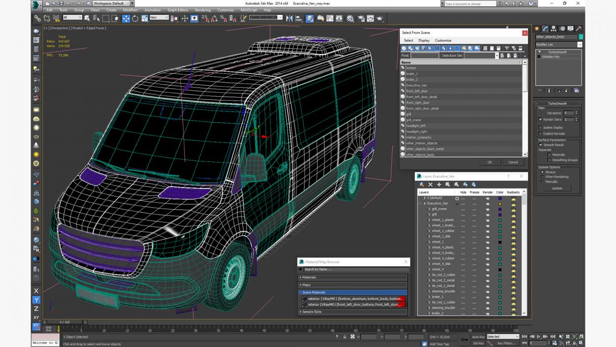 3D Executive Van model