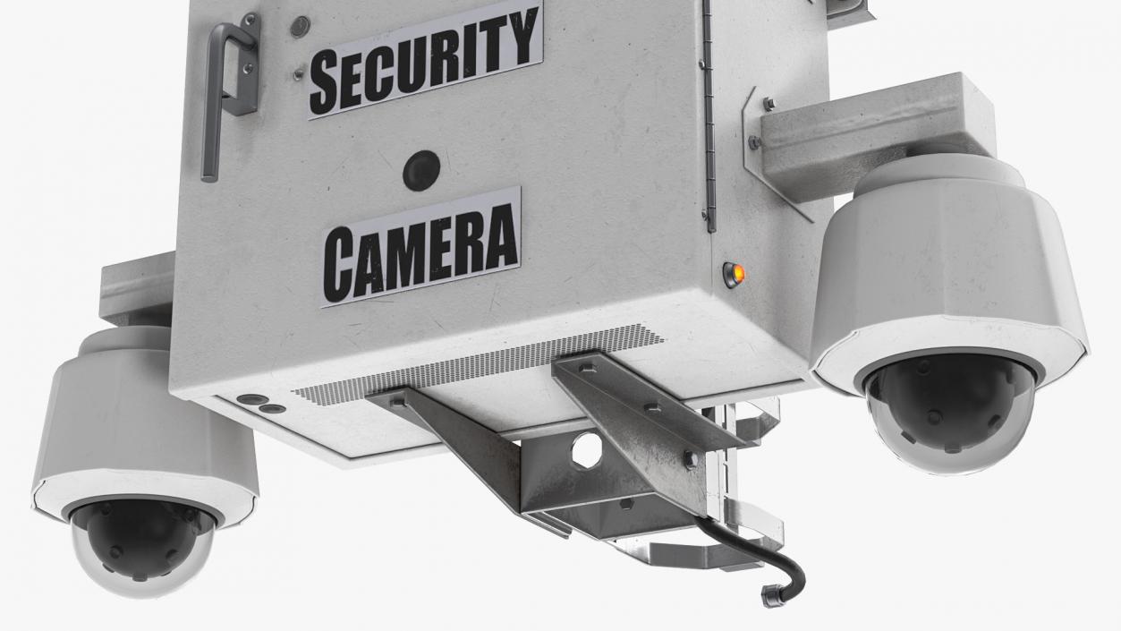 Street CCTV Surveillance Cameras 3D