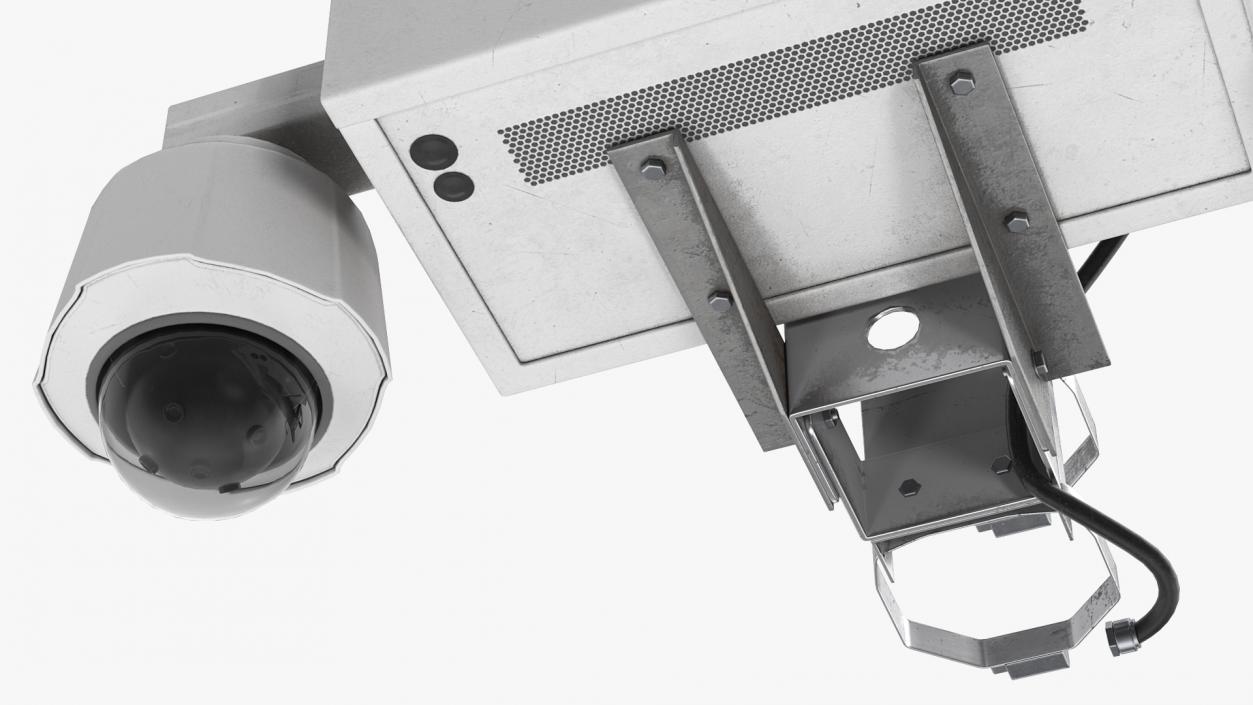 Street CCTV Surveillance Cameras 3D