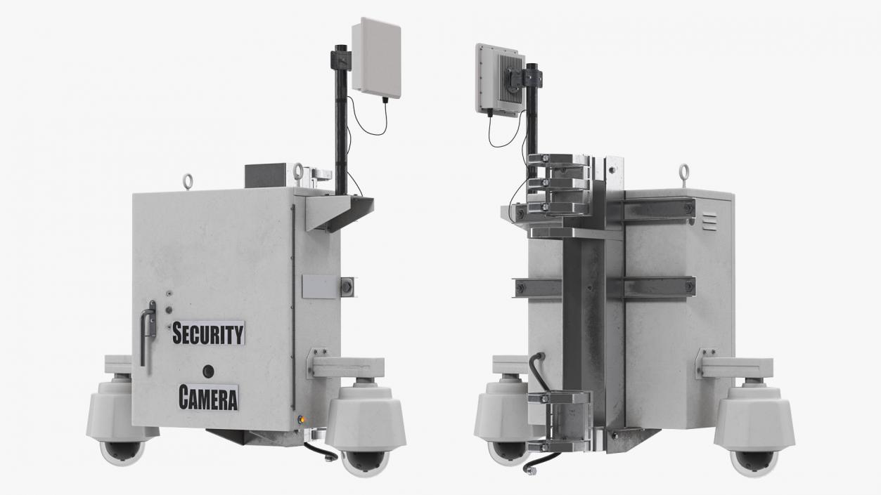 Street CCTV Surveillance Cameras 3D