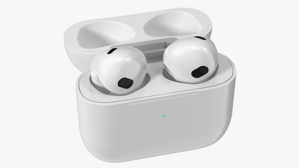 3D Apple AirPods 3 in Case model