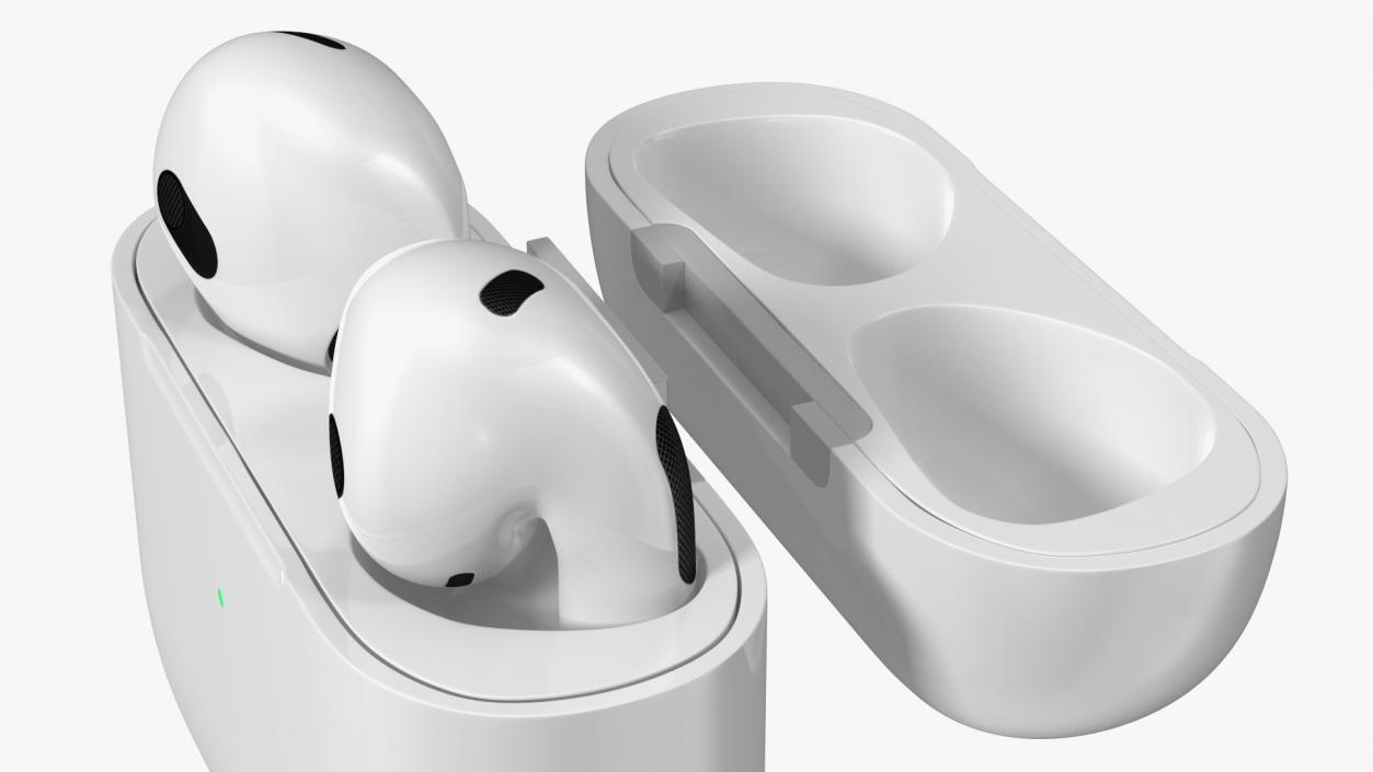 3D Apple AirPods 3 in Case model