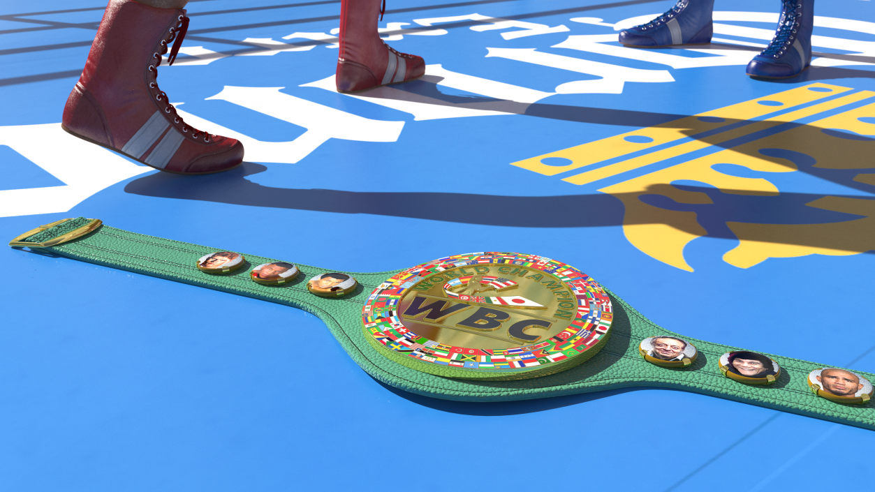 3D WBC Championship Boxing Belt model