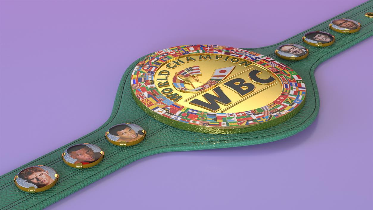 3D WBC Championship Boxing Belt model