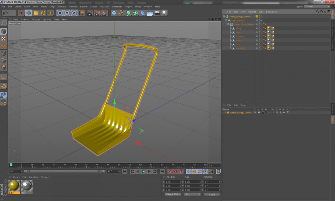 Snow Scoop Shovel 3D