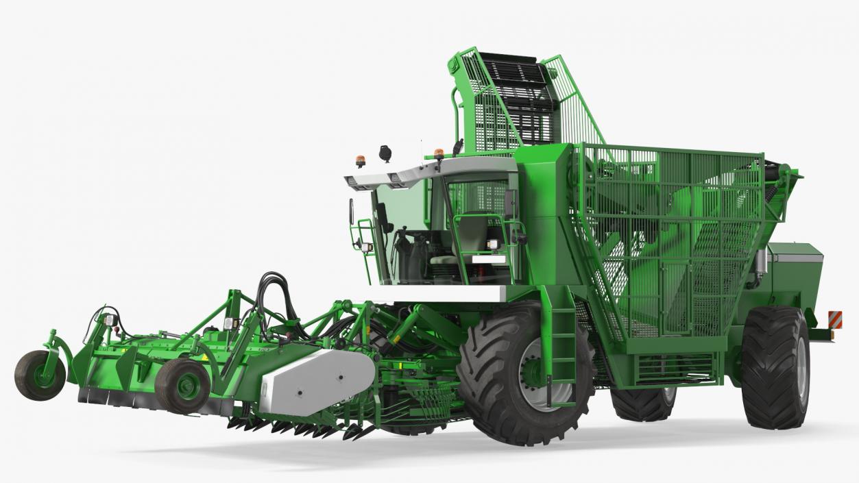 Self Propelled Sugar Beet Harvester Rigged 3D