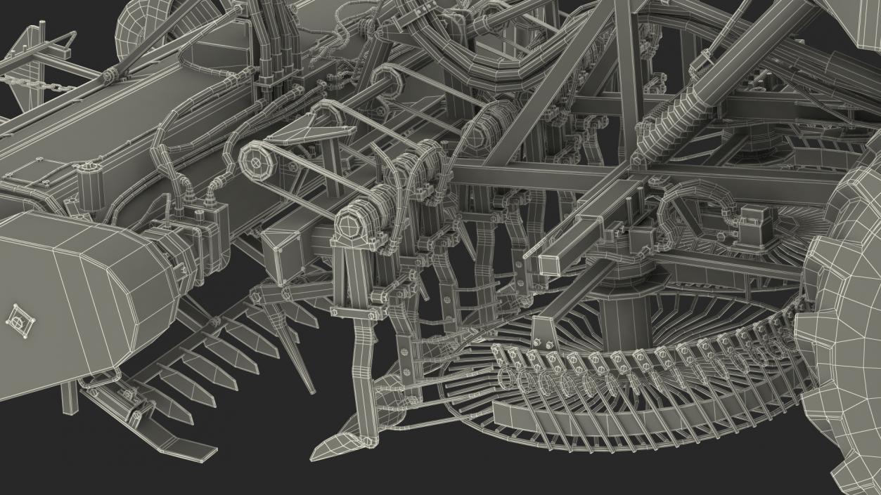 Self Propelled Sugar Beet Harvester Rigged 3D