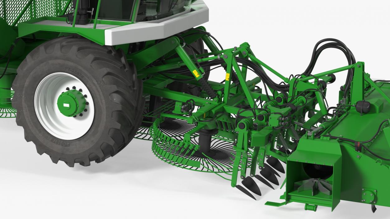 Self Propelled Sugar Beet Harvester Rigged 3D