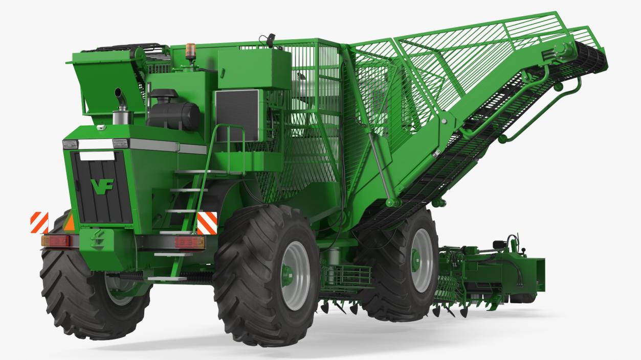 Self Propelled Sugar Beet Harvester Rigged 3D