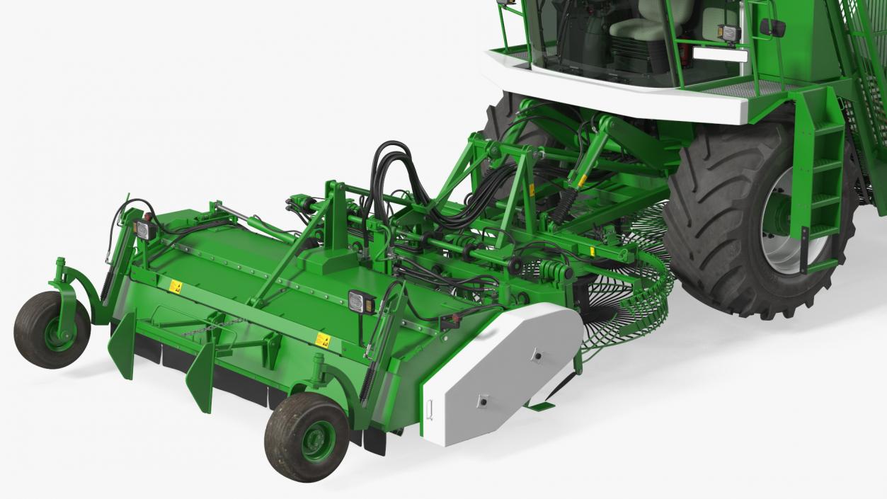 Self Propelled Sugar Beet Harvester Rigged 3D