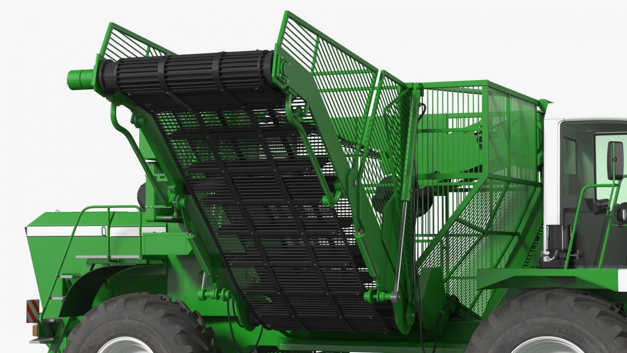 Self Propelled Sugar Beet Harvester Rigged 3D