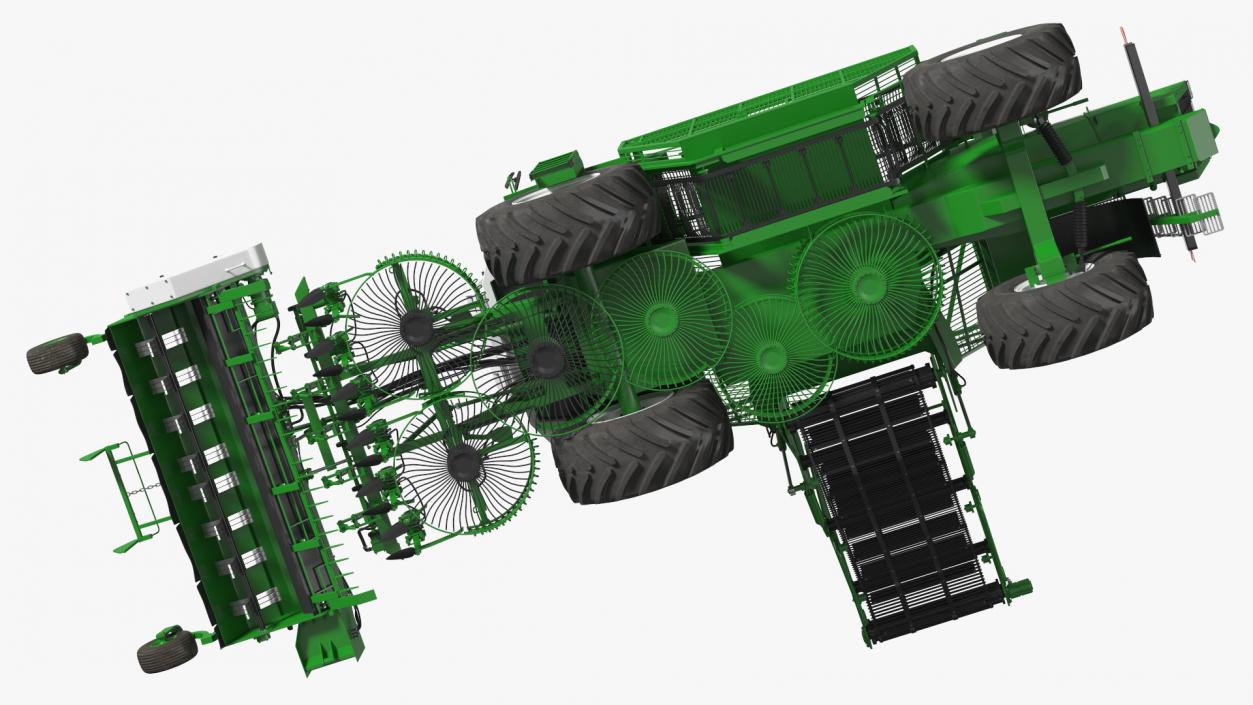 Self Propelled Sugar Beet Harvester Rigged 3D