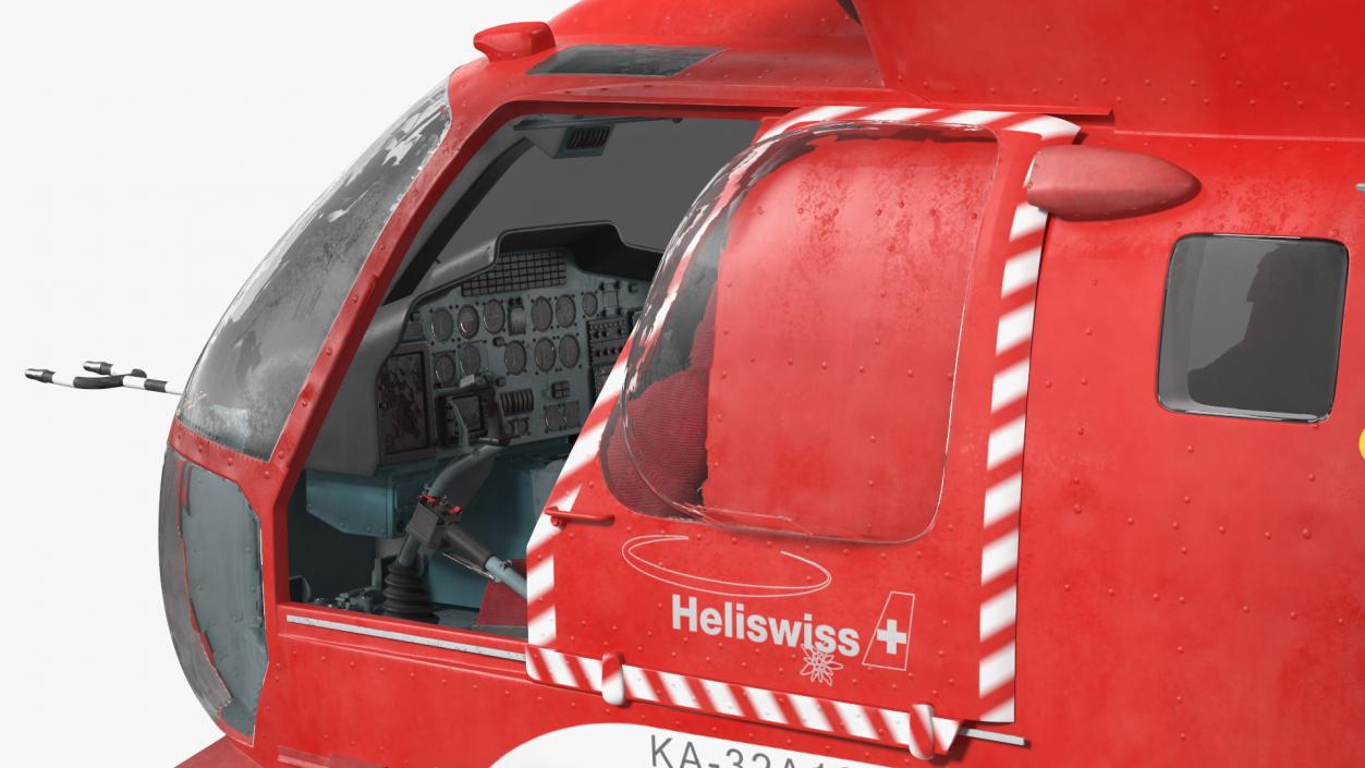 Kamov KA-32 Firefighting Helicopter Rigged 3D