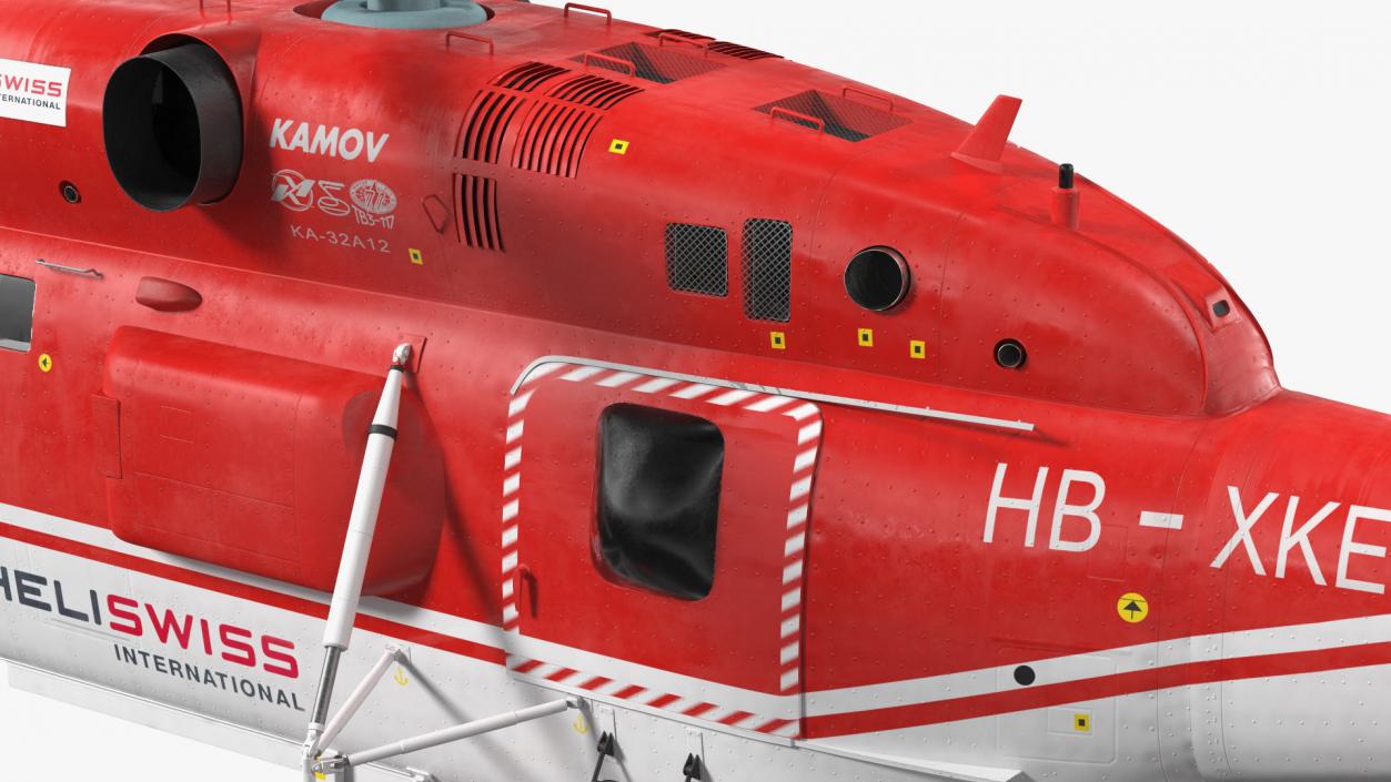 Kamov KA-32 Firefighting Helicopter Rigged 3D