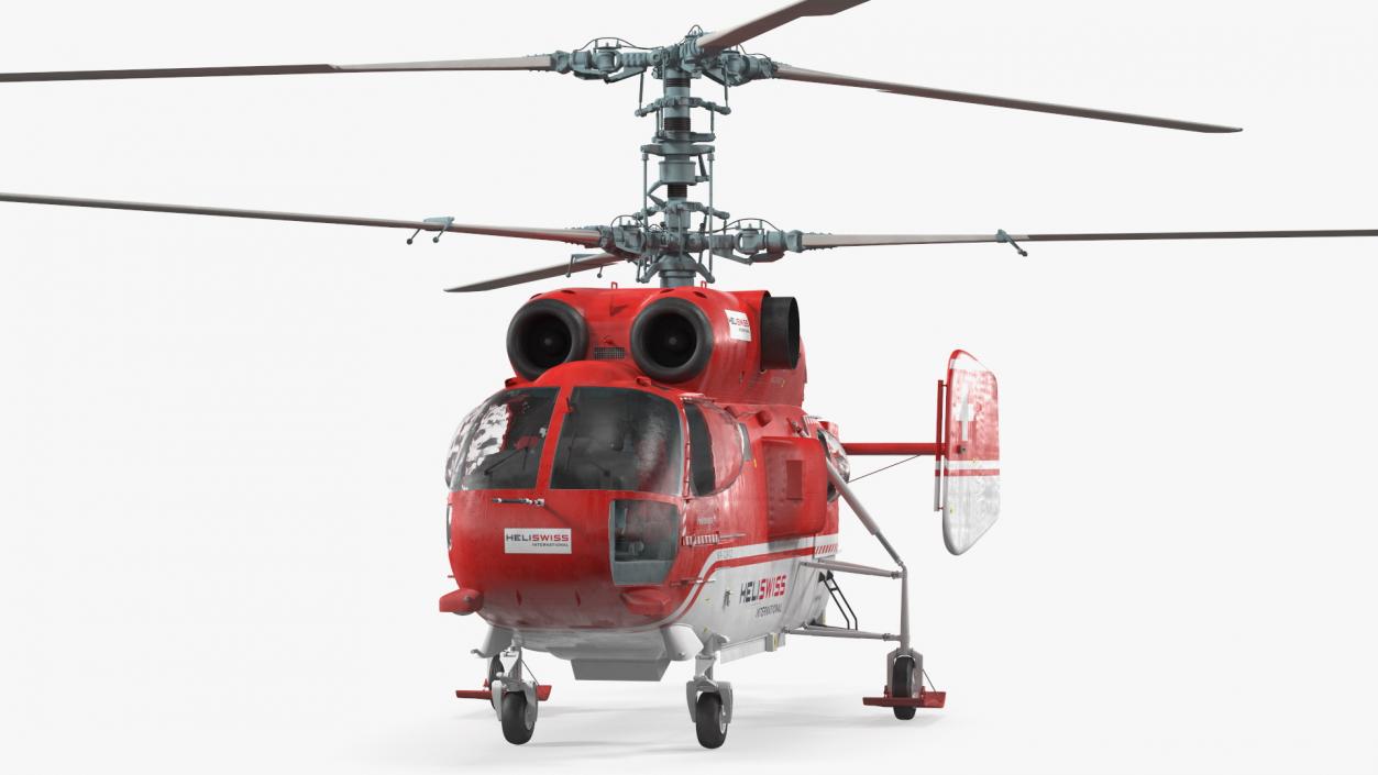 Kamov KA-32 Firefighting Helicopter Rigged 3D