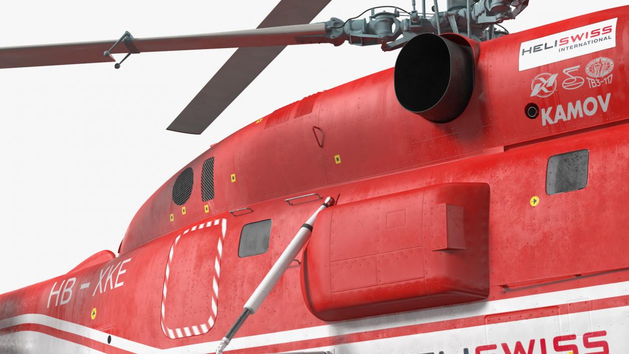 Kamov KA-32 Firefighting Helicopter Rigged 3D