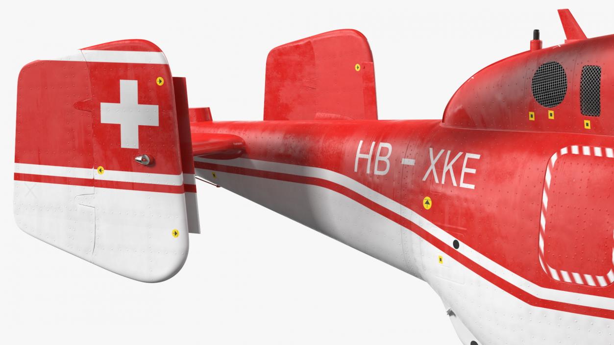 Kamov KA-32 Firefighting Helicopter Rigged 3D